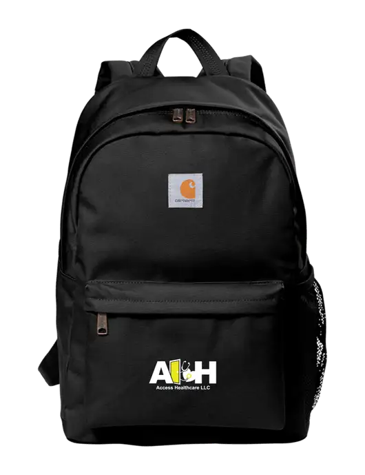 Carhartt Black Canvas Backpack w/Access Healthcare Logo