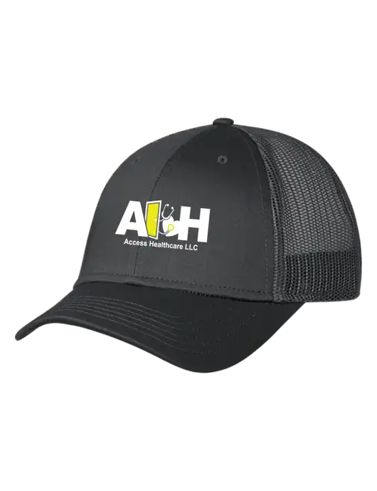 Charcoal Mesh Trucker Cap Snap Back w/Access Healthcare Logo