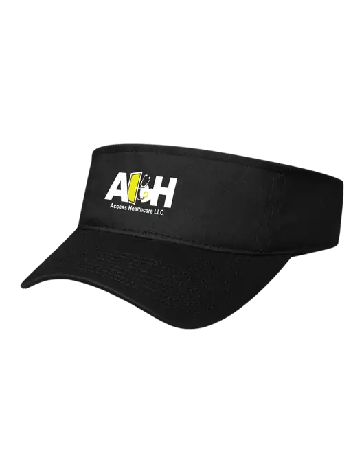 Black Cap Visor w/Access Healthcare Logo