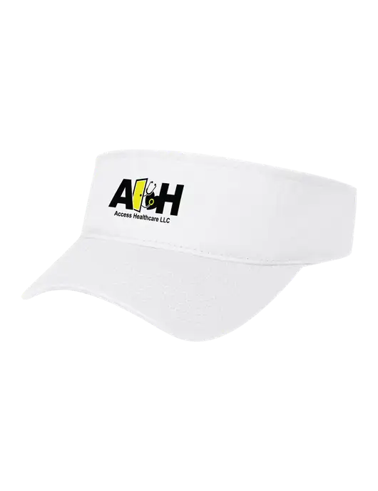 White Cap Visor w/Access Healthcare Logo
