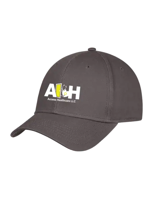 Charcoal Structured Cap Hook & Loop w/Access Healthcare Logo