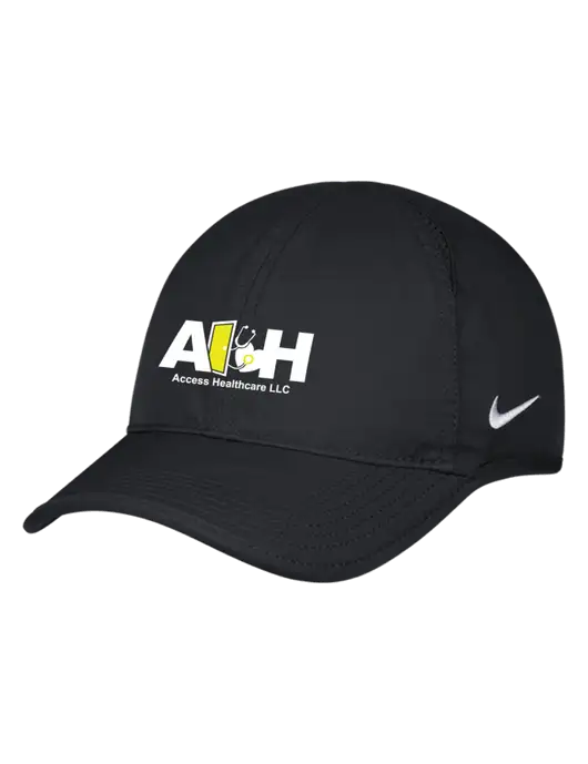Nike Black Featherlight Cap w/Access Healthcare Logo
