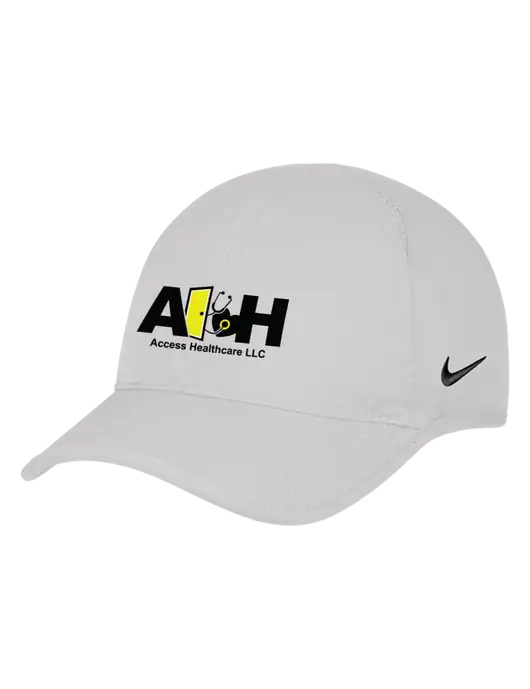Nike White Featherlight Cap w/Access Healthcare Logo