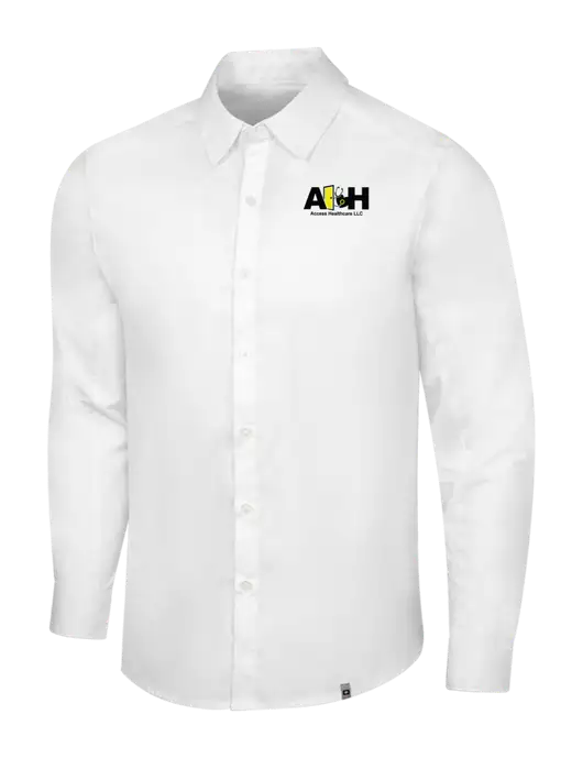 OGIO White Commuter Woven Shirt w/Access Healthcare Logo