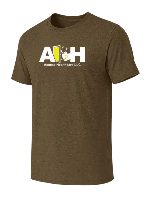 BELLA+CANVAS Heather Olive CVC Short Sleeve Tee w/Access Healthcare Logo