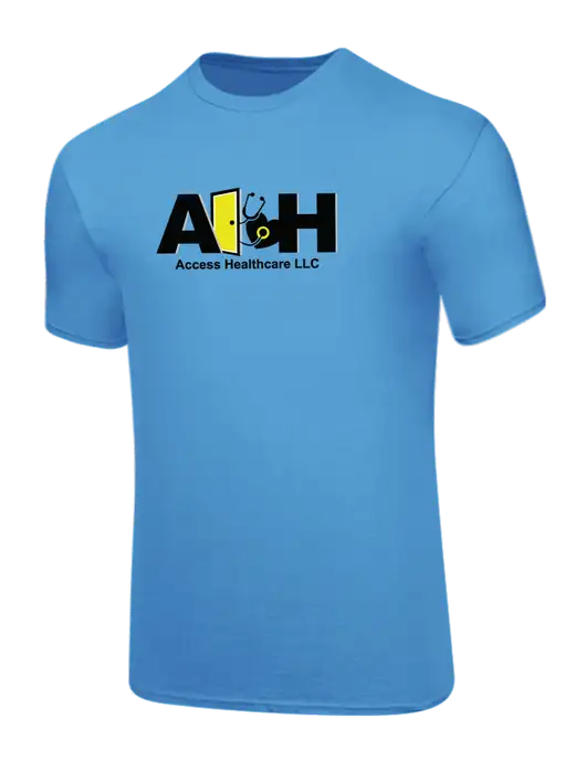 Core Blend Light Sapphire Blue T-Shirt w/Access Healthcare Logo