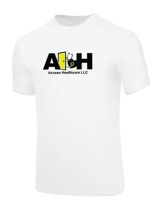 Core Blend White T-Shirt w/Access Healthcare Logo
