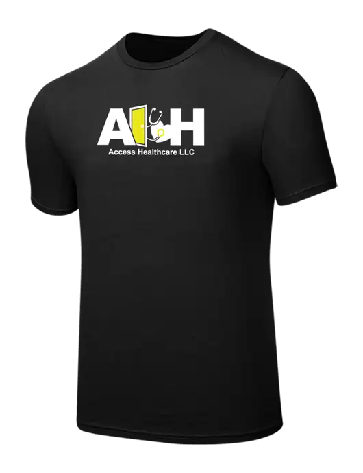 Seriously Soft Black T-Shirt w/Access Healthcare Logo