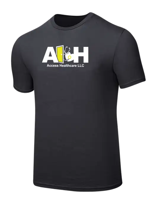 Seriously Soft Charcoal T-Shirt w/Access Healthcare Logo