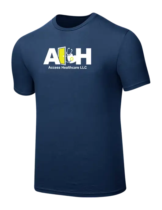 Seriously Soft Deep Slate Blue T-Shirt w/Access Healthcare Logo