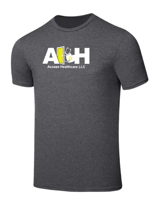 Seriously Soft Heathered Charcoal T-Shirt w/Access Healthcare Logo