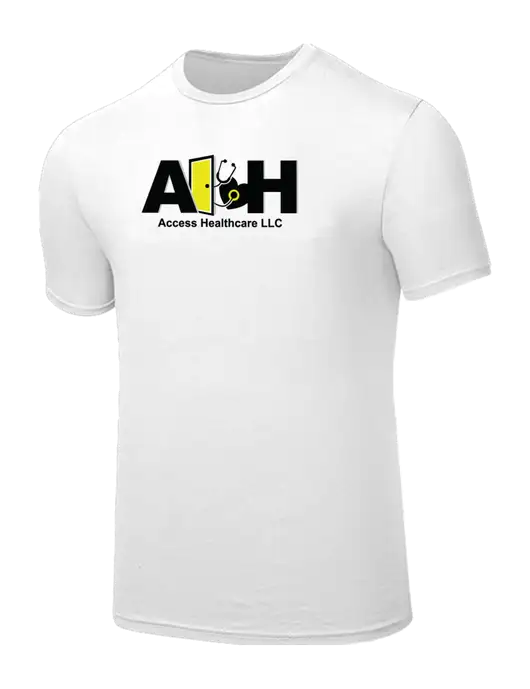 Seriously Soft White T-Shirt w/Access Healthcare Logo
