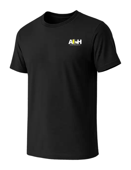 BELLA+CANVAS Black CVC Short Sleeve Tee w/Access Healthcare Logo