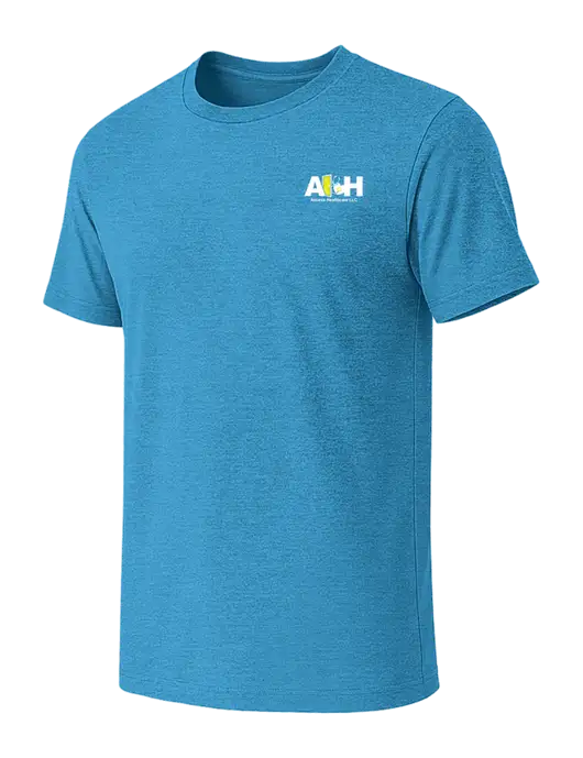 BELLA+CANVAS Heather Sapphire CVC Short Sleeve Tee w/Access Healthcare Logo