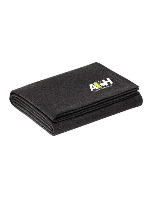 Recycled Charcoal Heather Blanket w/Access Healthcare Logo